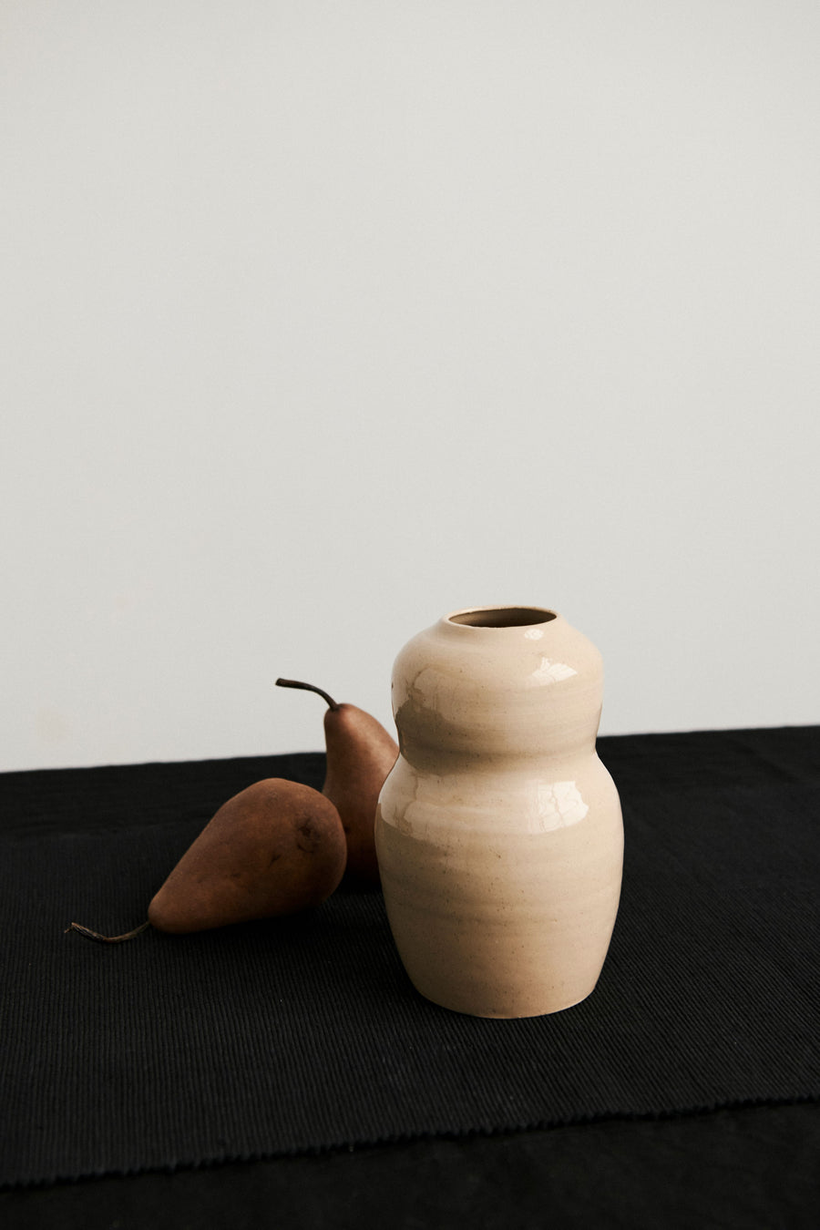 Curves Vase Bowl in Clay